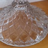Portieux candle holder in molded glass