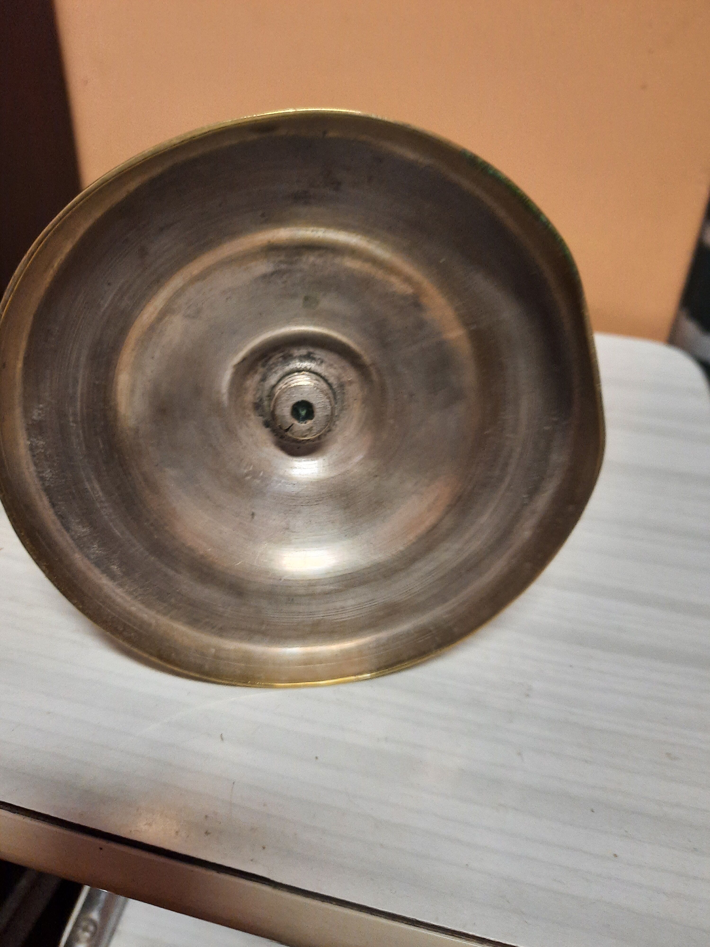 Gilded bronze candle holder