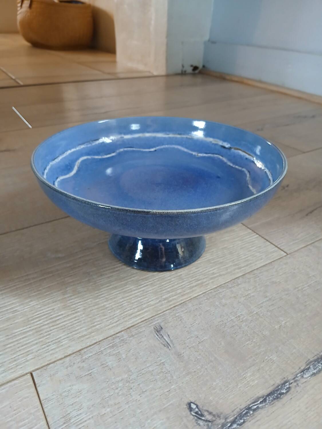 Compotier en poterie artisanale 