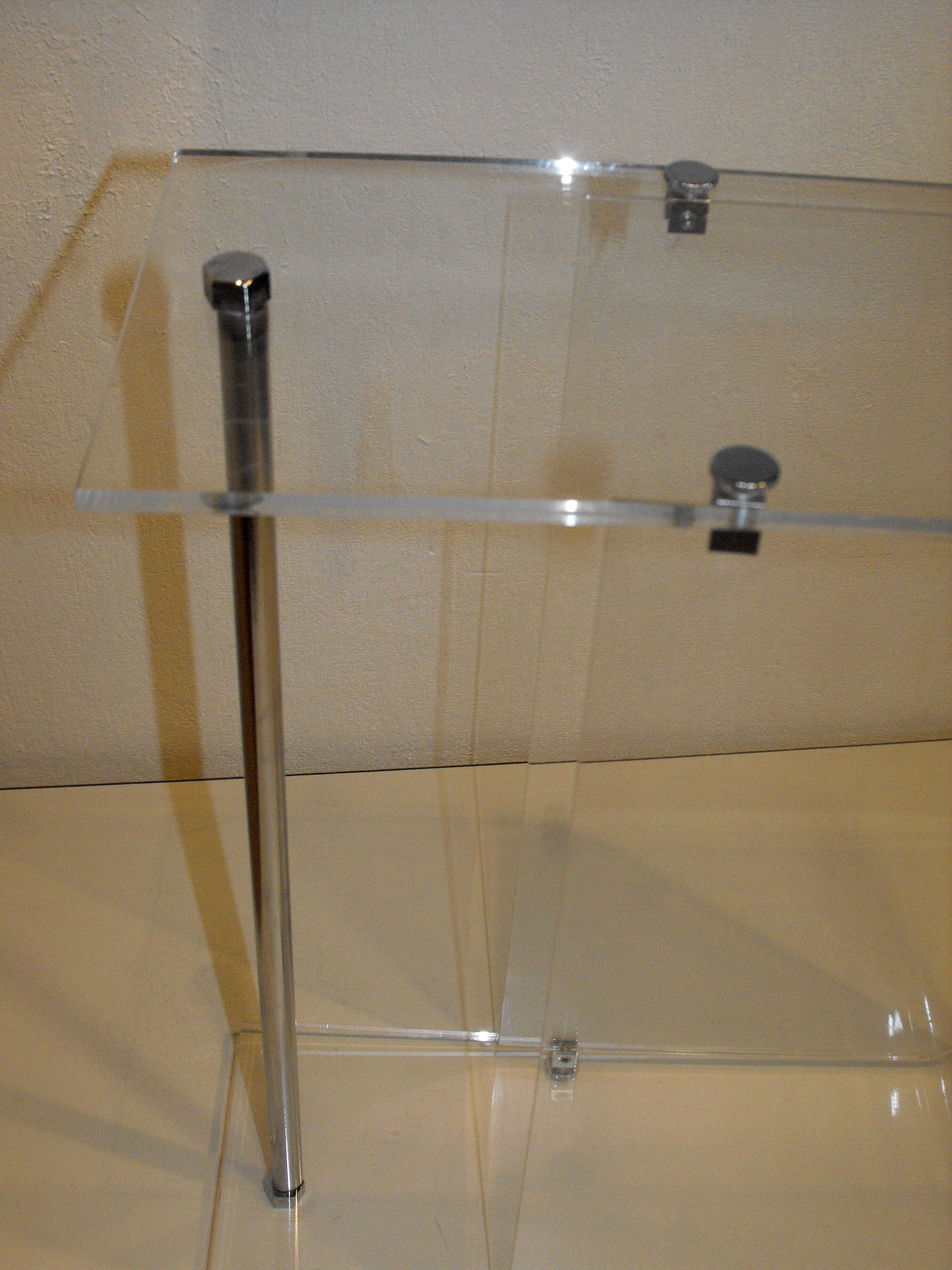 Porte revue en plexiglas de David Lange vintage