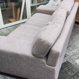 Beige 3-seater sofa, fully renovated.