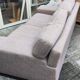Beige 3-seater sofa, fully renovated.
