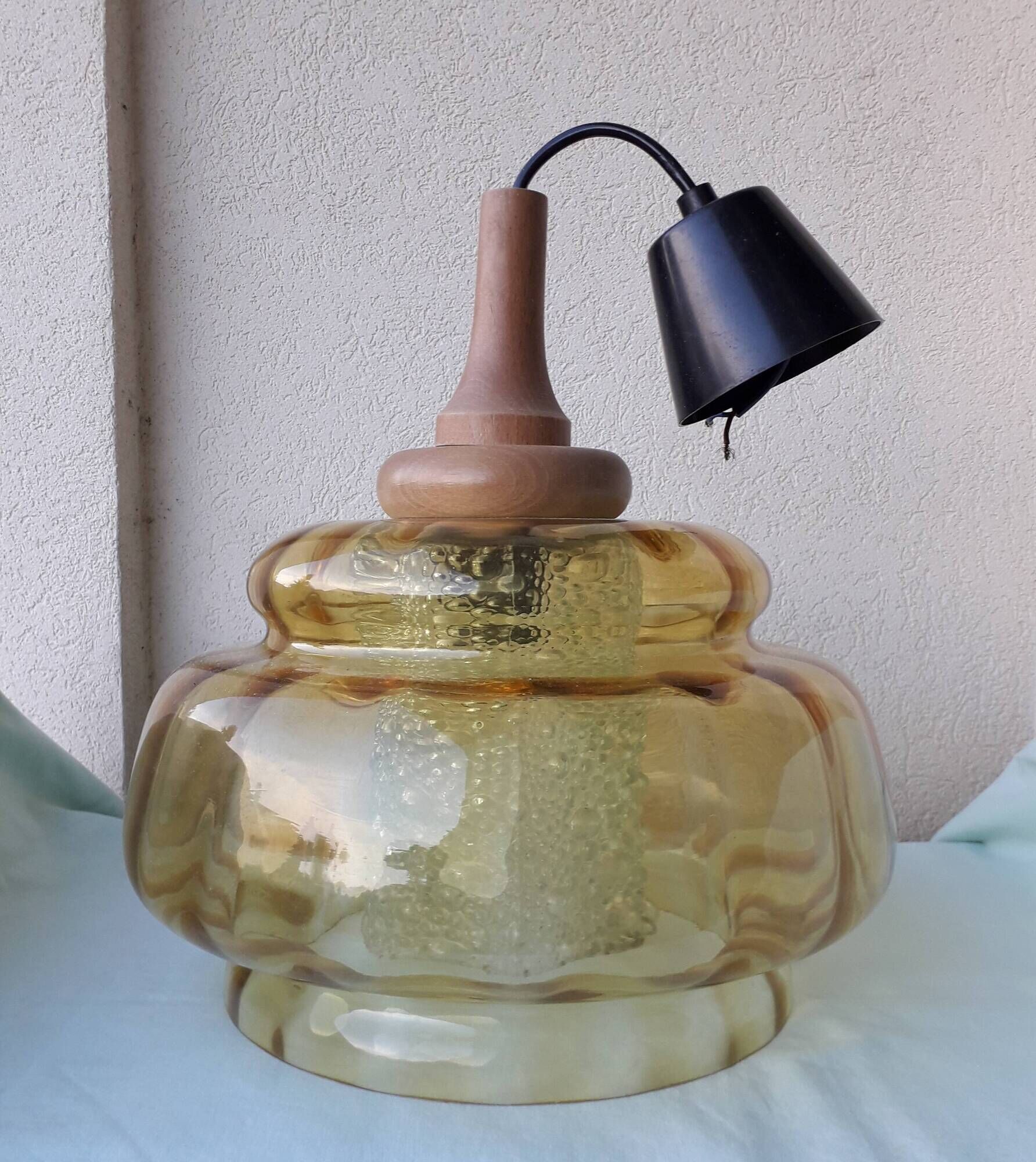 Scandinavian style glass pendant light