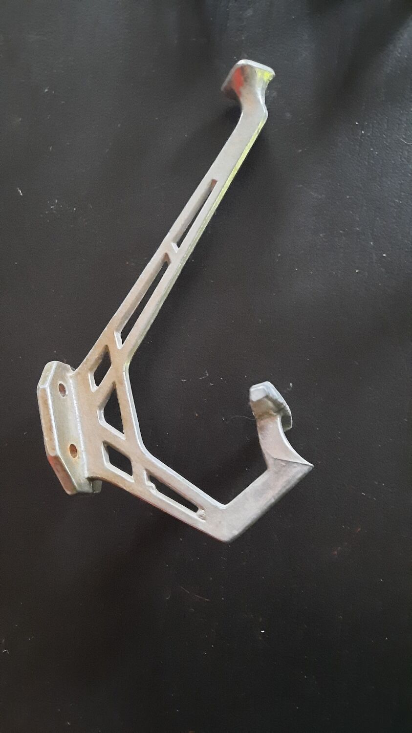 Set of 5 brushed aluminum coat hooks