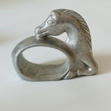 Zoomorphic pewter napkin ring