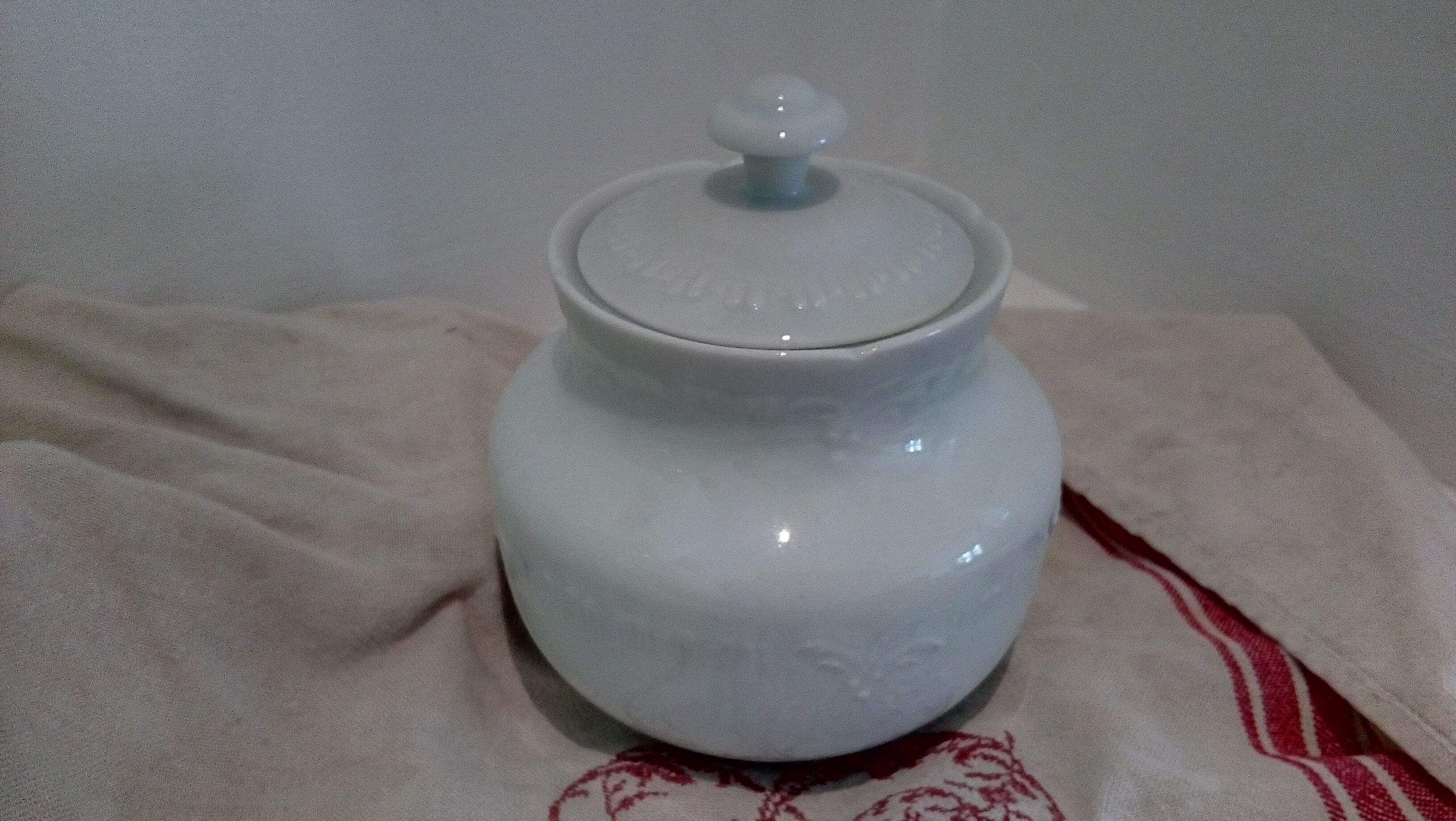 Sugar candy in white porcelain