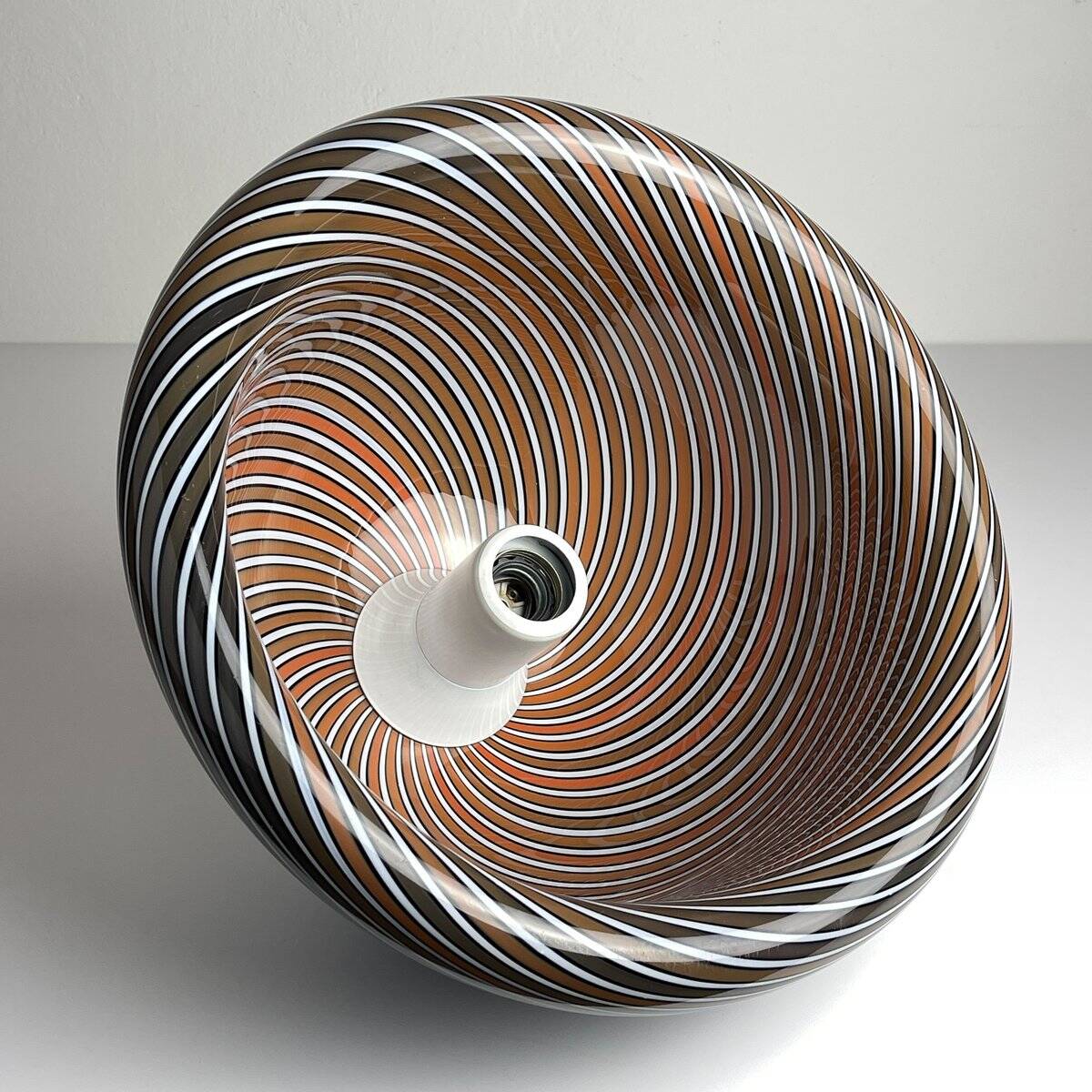 Vintage Italian black Murano pendant light, 1960s.