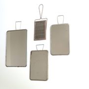 Set de 4 miroirs de barbier rectangulaires, années 50