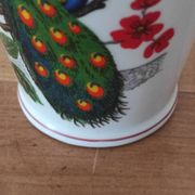 Porcelain vase with peacock decoration
