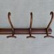 Wooden wall coat rack with 6 double hooks, bistro