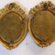 Beautiful pair of frame photo bronze gilded bronze miniature photo
