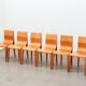 Set of 6 Dining Chairs in Birch Plywood 1970s