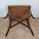 Table en bois et rotin 1920