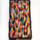 Tapis berbère Beni Ouarain à losanges colorés 185x97cm