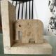 Pair of bookends in travertine Fratelli Mannelli