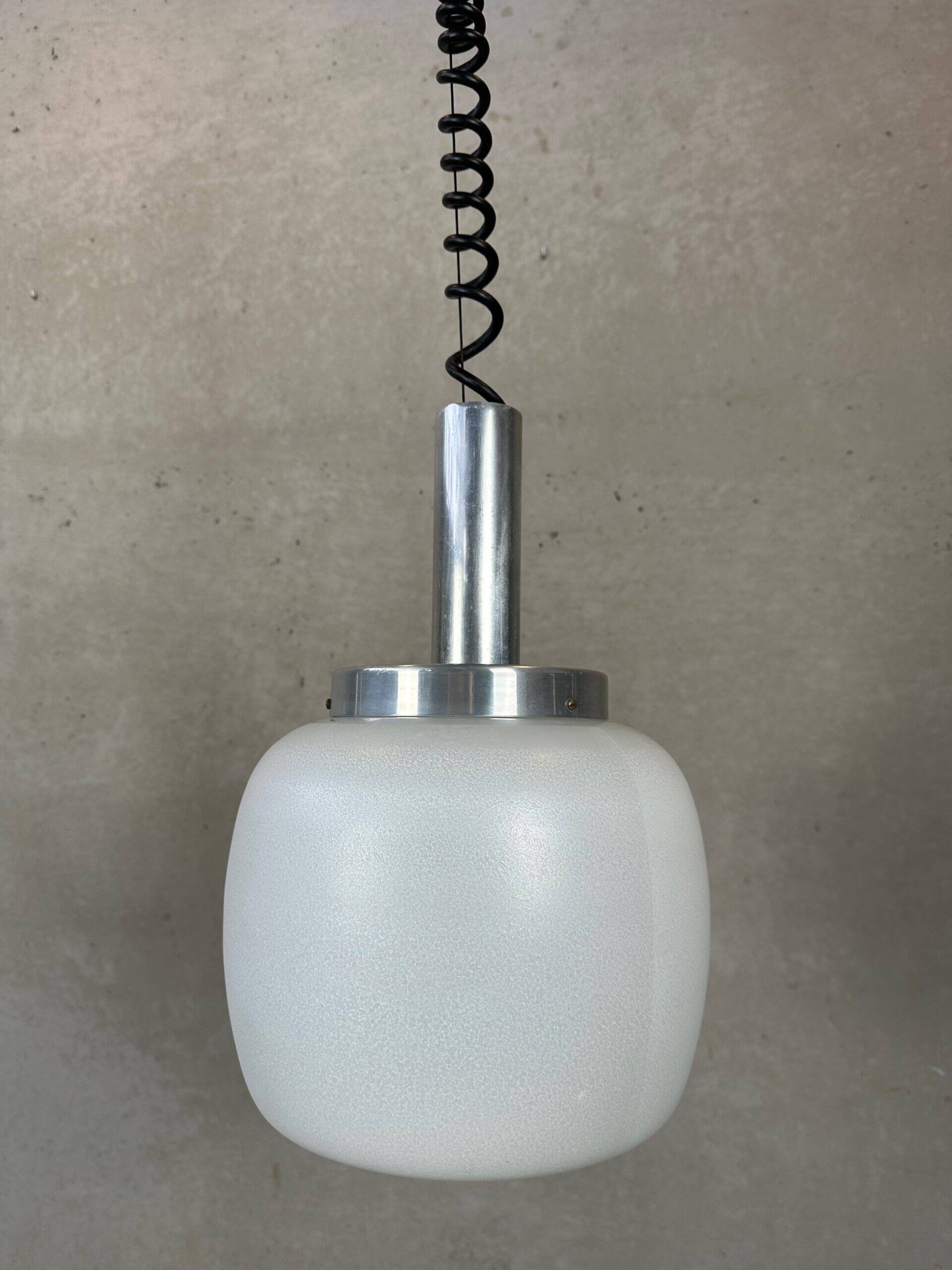 Vintage pendant lamp – glass – AKA (DDR)