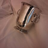 Small "refreshment" or ice bucket, in stainless steel, silversmith Jean Couzon.