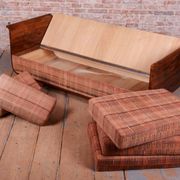 Art Deco Walnut Sofa by J. Halabala for Up Zavody, Czech, 1930s
