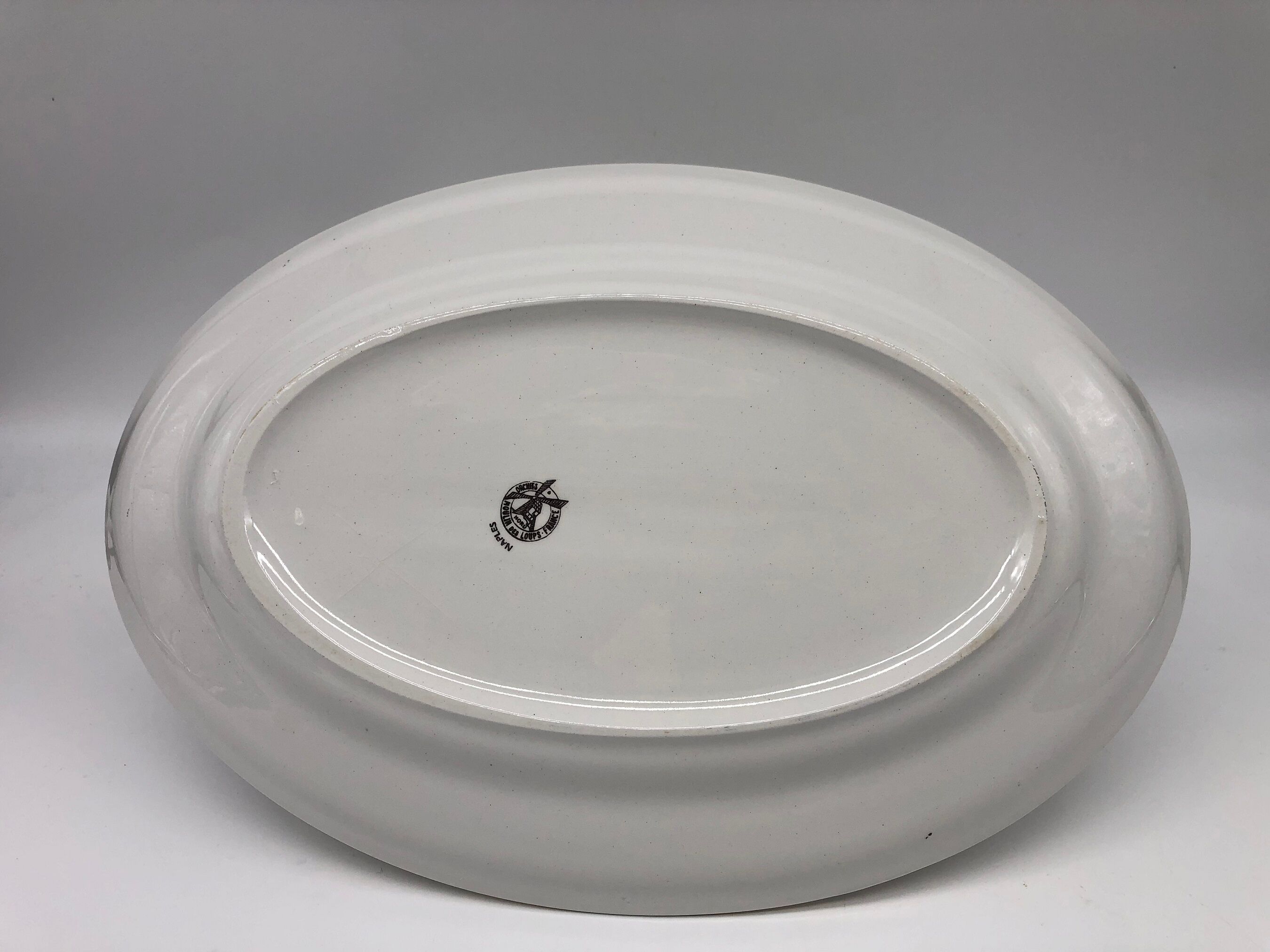 Oval serving dish "Orchies Moulin des Loups"