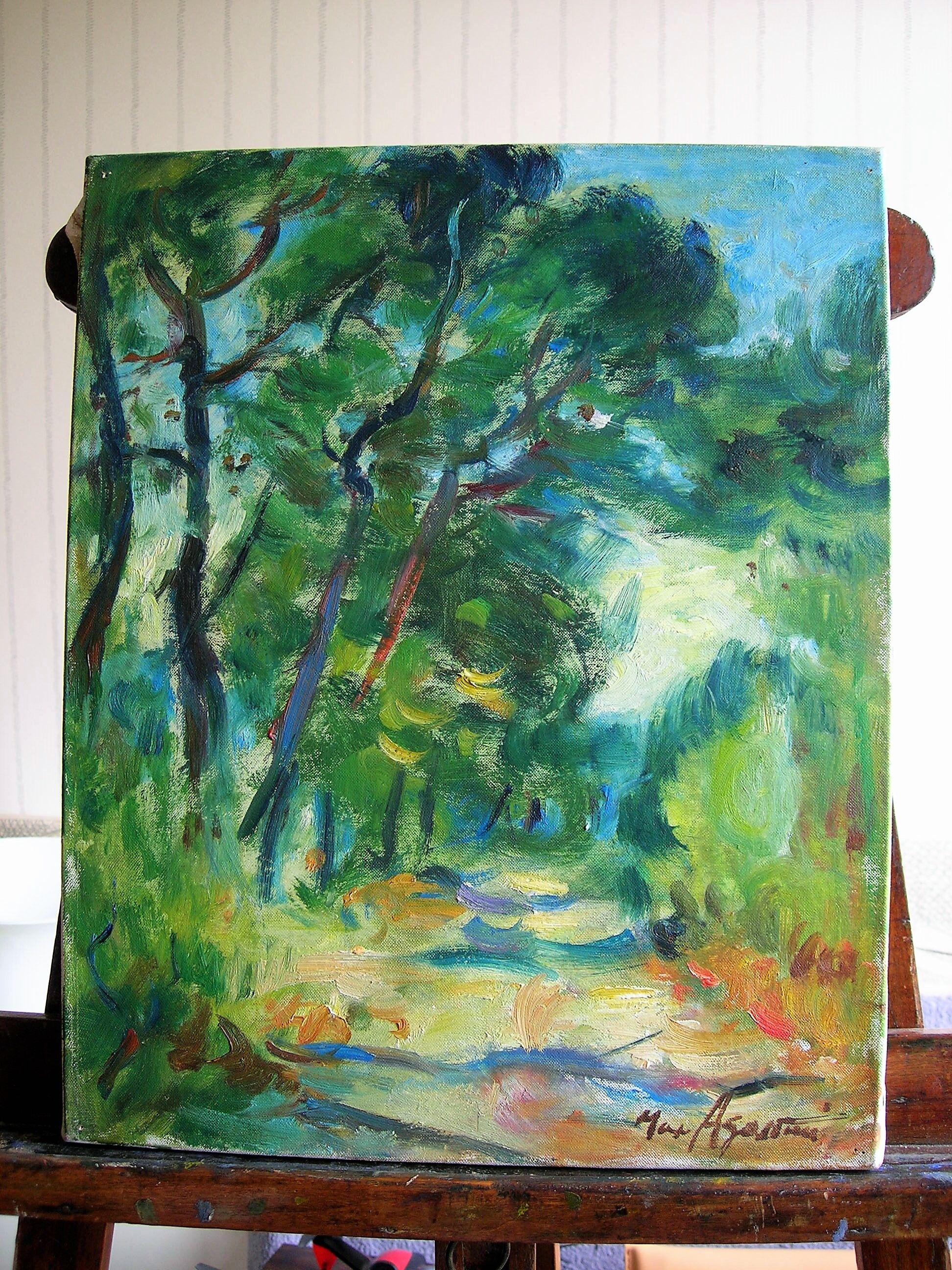 Landscape of max agostini (1914-1997) school of crozant (creuse)