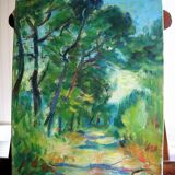 Landscape of max agostini (1914-1997) school of crozant (creuse)