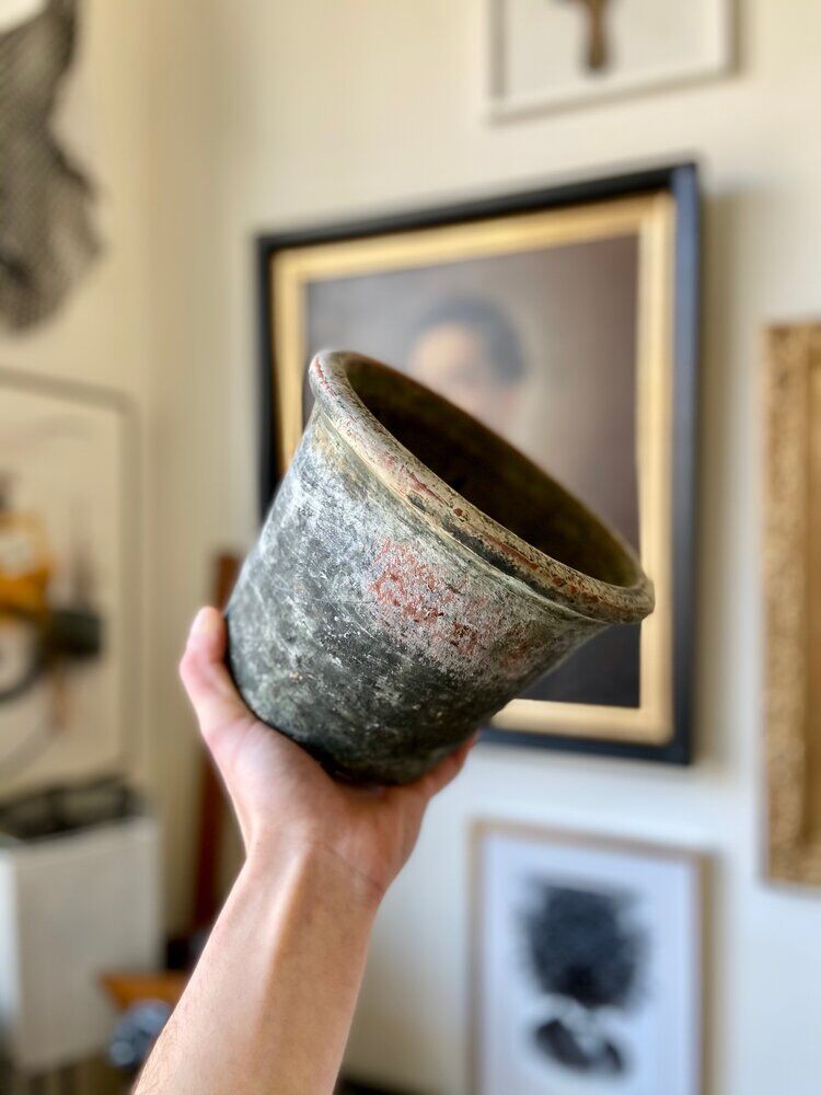 Terracotta green pot ⌀ 20 cm