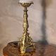 19th century bronze tripod lamp with opaline glass shade, Clichy, 54x18 cm, 4 kg
