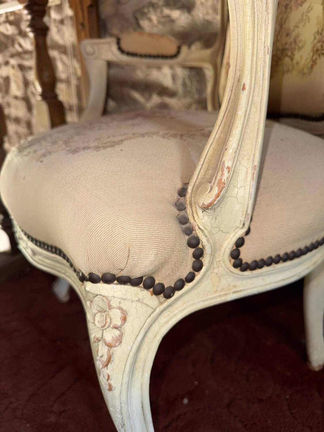 Vintage Louis XV style armchair