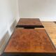 Duo de tables basses loupe d’orme vintage