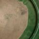 Green glazed clay trifle 1950 Aegitna Vallauris