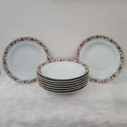 10 Art Deco deep plates MLV France