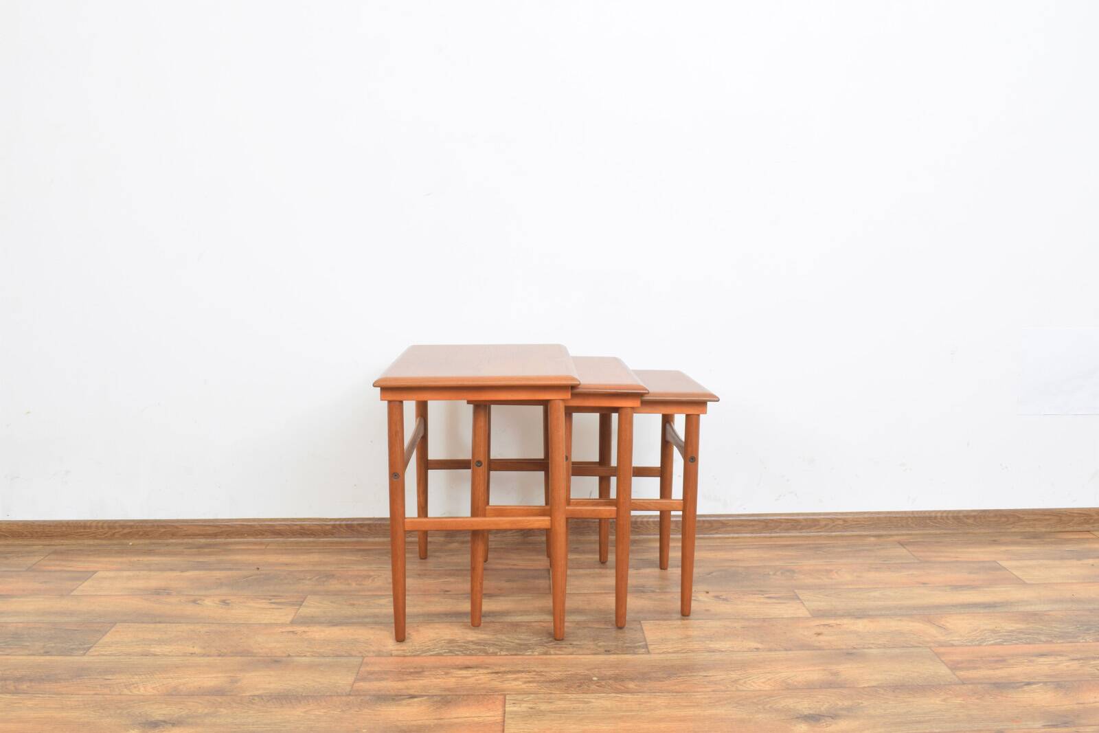 Mid-Century Danish Teak Nesting Tables, Set of 3