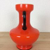 Vase verre orange 70's