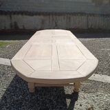 Large solid oak table with extensions