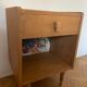 Scandinavian wood bedside