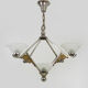 Art Deco chandelier Petitot with 5 lights, Atelier Petitot, year 20