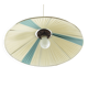 Rare Louis Kalff Philips pendant lamp with nylon bands, 1950s