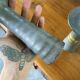 Pair of gray stoneware candlesticks