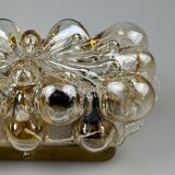 60s 70s wall lamp made of glass metal Bubble Wall Sconce Space Age Germany