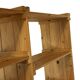 Vintage Wall shelf rack Pine wood 70s minimalist design