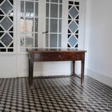 Farm table in dark wood