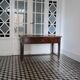 Table de ferme bois foncé