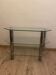 Meuble verre et chrome