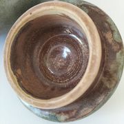 Large handcrafted celadon glazed ceramic teapot