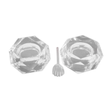Pair of salters, crystal, Baccarat