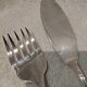 Fish serving set, 2 pieces, silver-plated metal, Christofle Marly silversmith