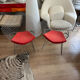 Fauteuil Diamond rouge H. Bertoïa édition Knoll contemporaine