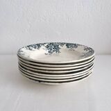 8 “Marie Louise” ironstone soup plates from Saint Amand and Hamage