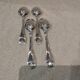 4 silver-plated metal soup spoons by Christofle Malmaison