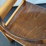 Chaise vintage en bois courbé Schell